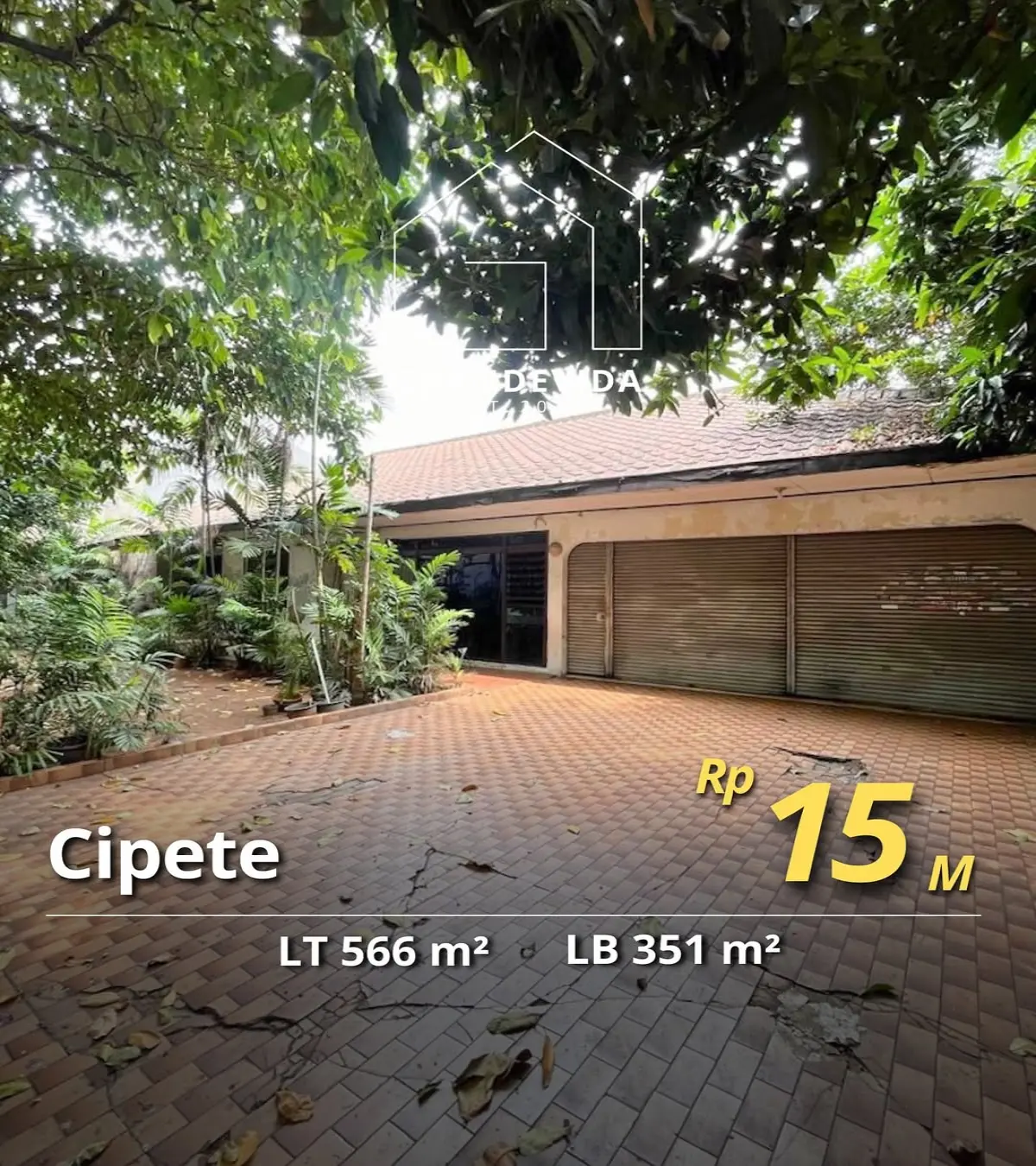 Jual Rumah Abdul Majid Cipete Rumah Lama Hitung Tanah