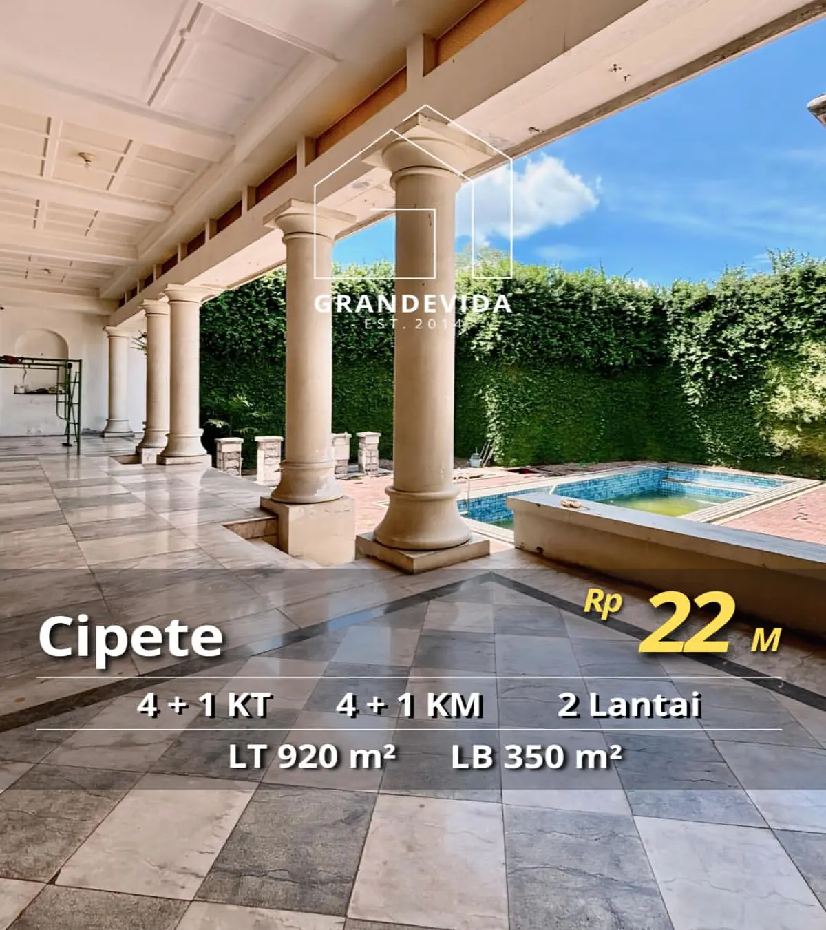 Jual Rumah Cipete - Bangunan Mewah Terawat