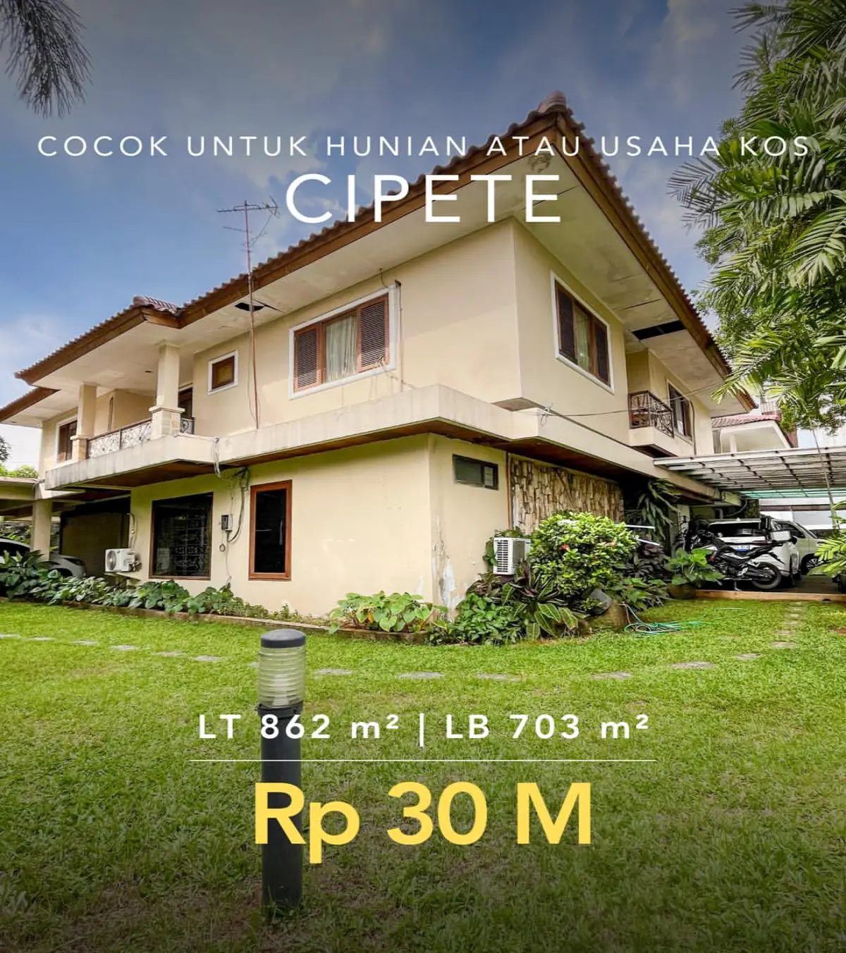 Jual Rumah Cipete - Cocok Untuk Kost Kosan