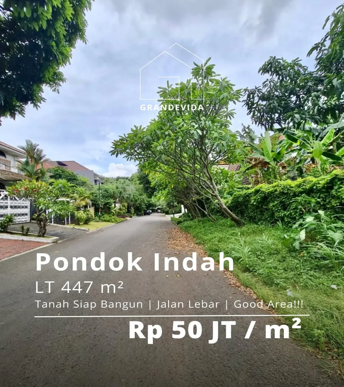 Tanah Dijual Kencana Permai Pondok Indah