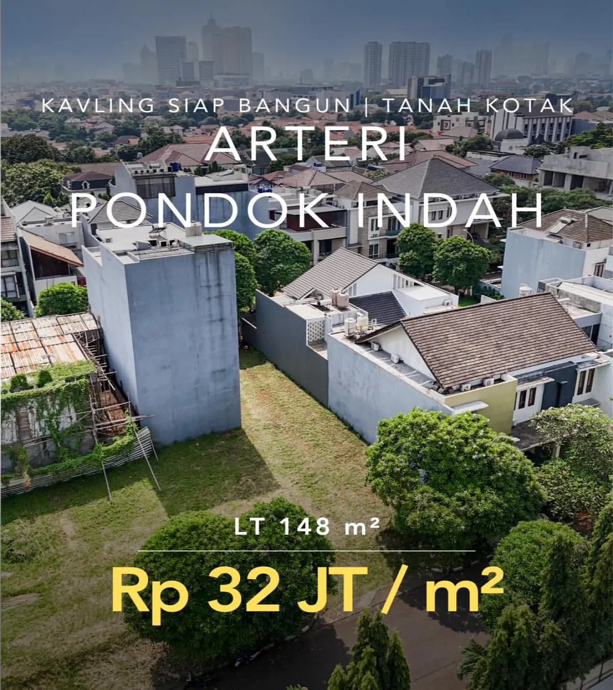Tanah Dijual Villa Pondok Indah Jakarta Selatan