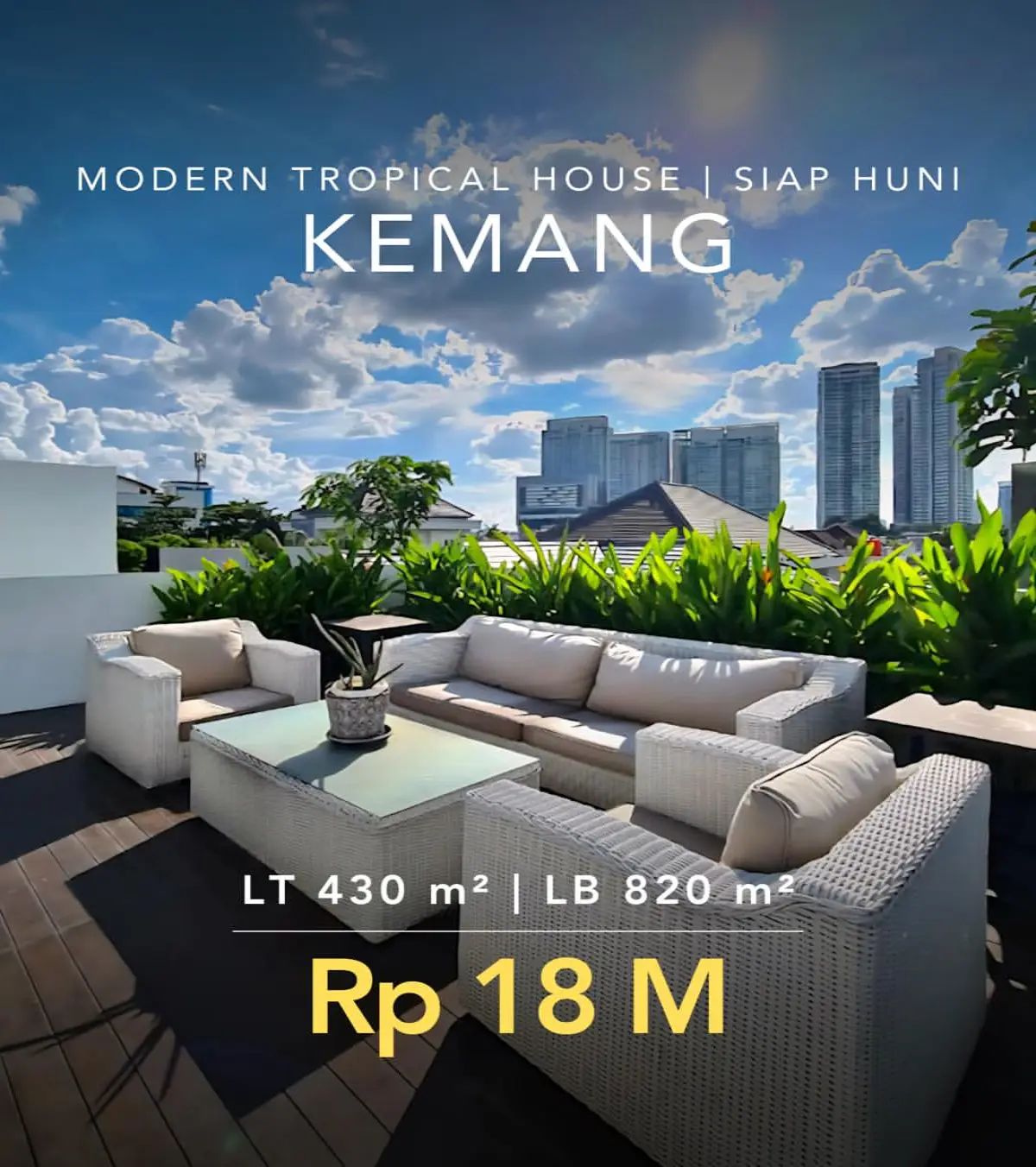 Rumah di Kemang Barat Dijual Murah