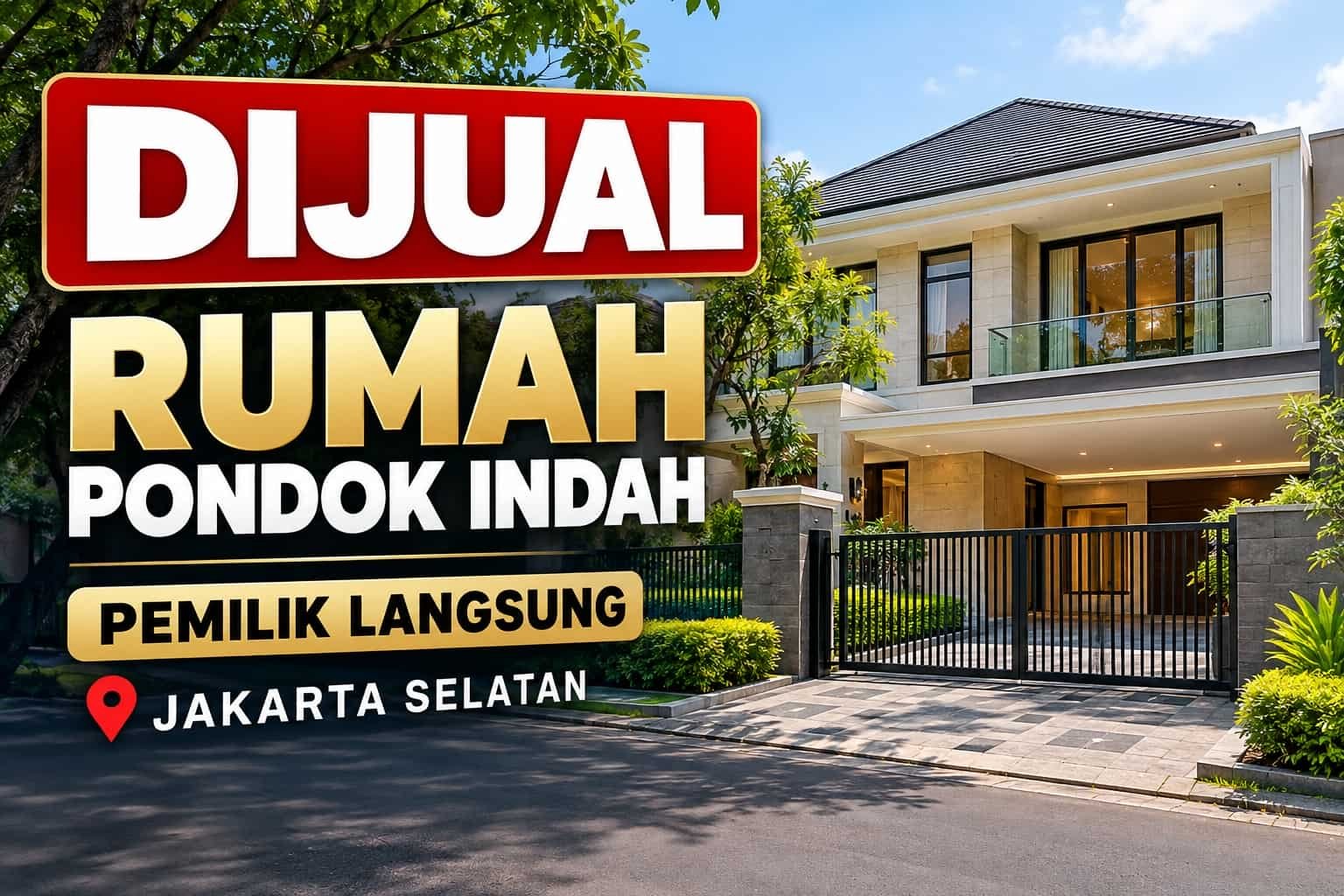 DIJUAL Rumah Pondok Indah pemilik langsung di jakarta selatan