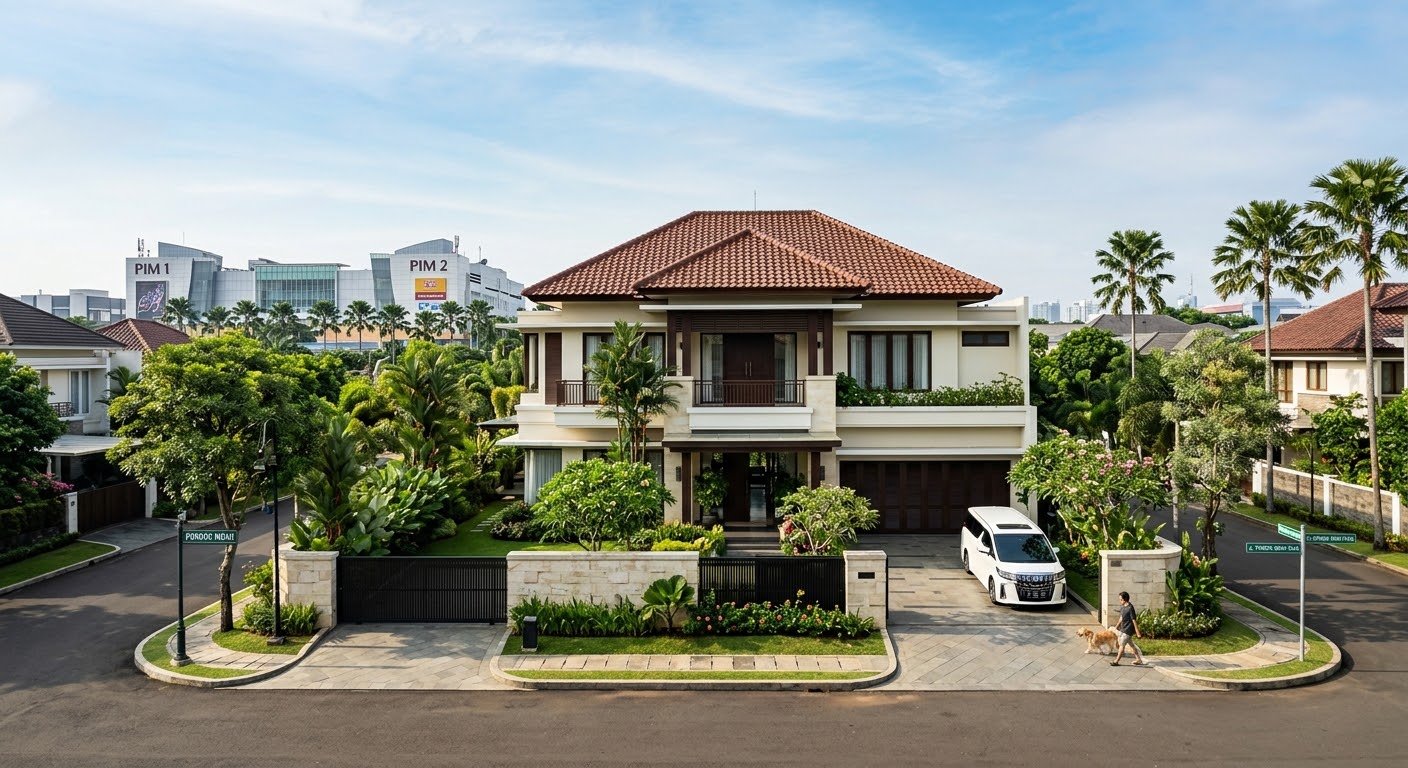 rumah Pondok Indah dekat PIM di Jakarta Selatan