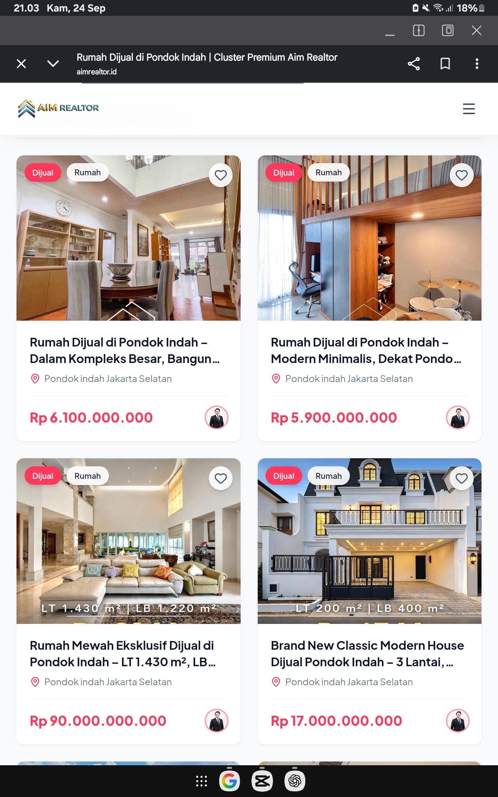 Rumah Dijual di Pondok Indah Jakarta Selatan | Rumah Premium