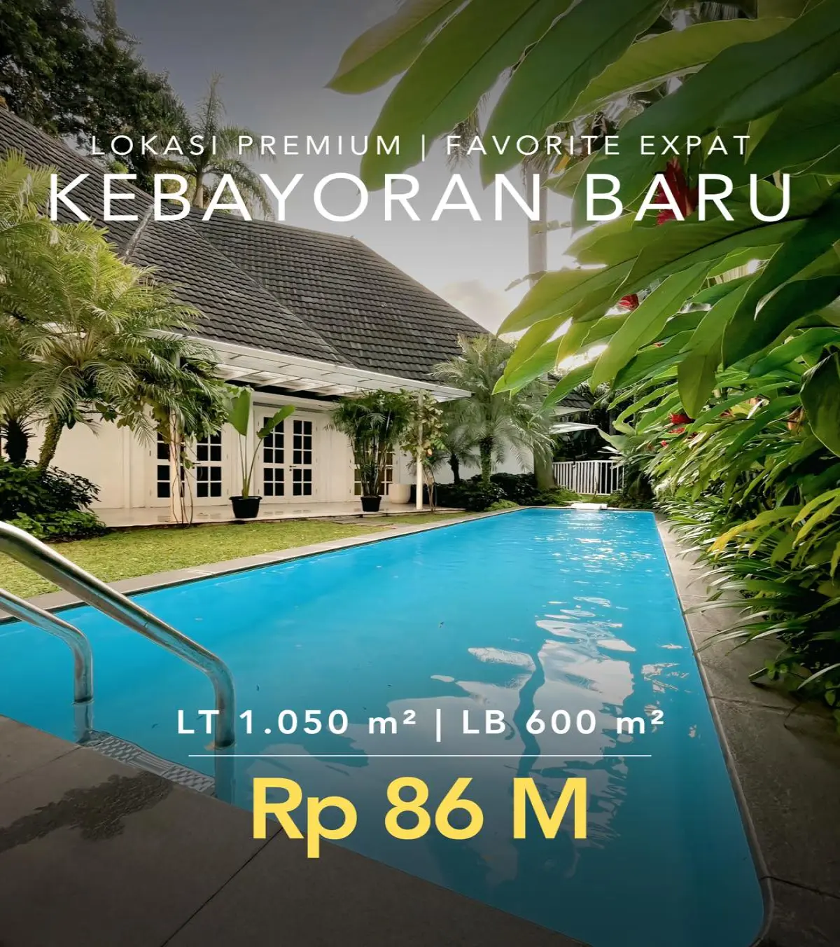 Rumah Dijual Kebayoran Baru Jakarta Selatan Lokasi Premium