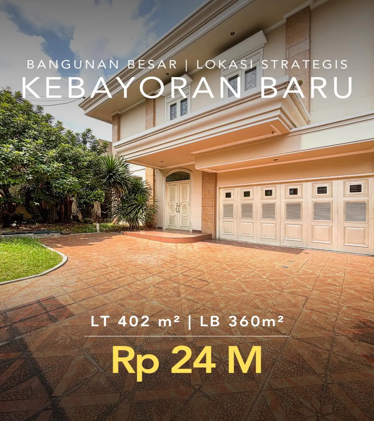 Rumah Dijual Kebayoran Baru Jakarta Selatan 2 lantai Siap Huni