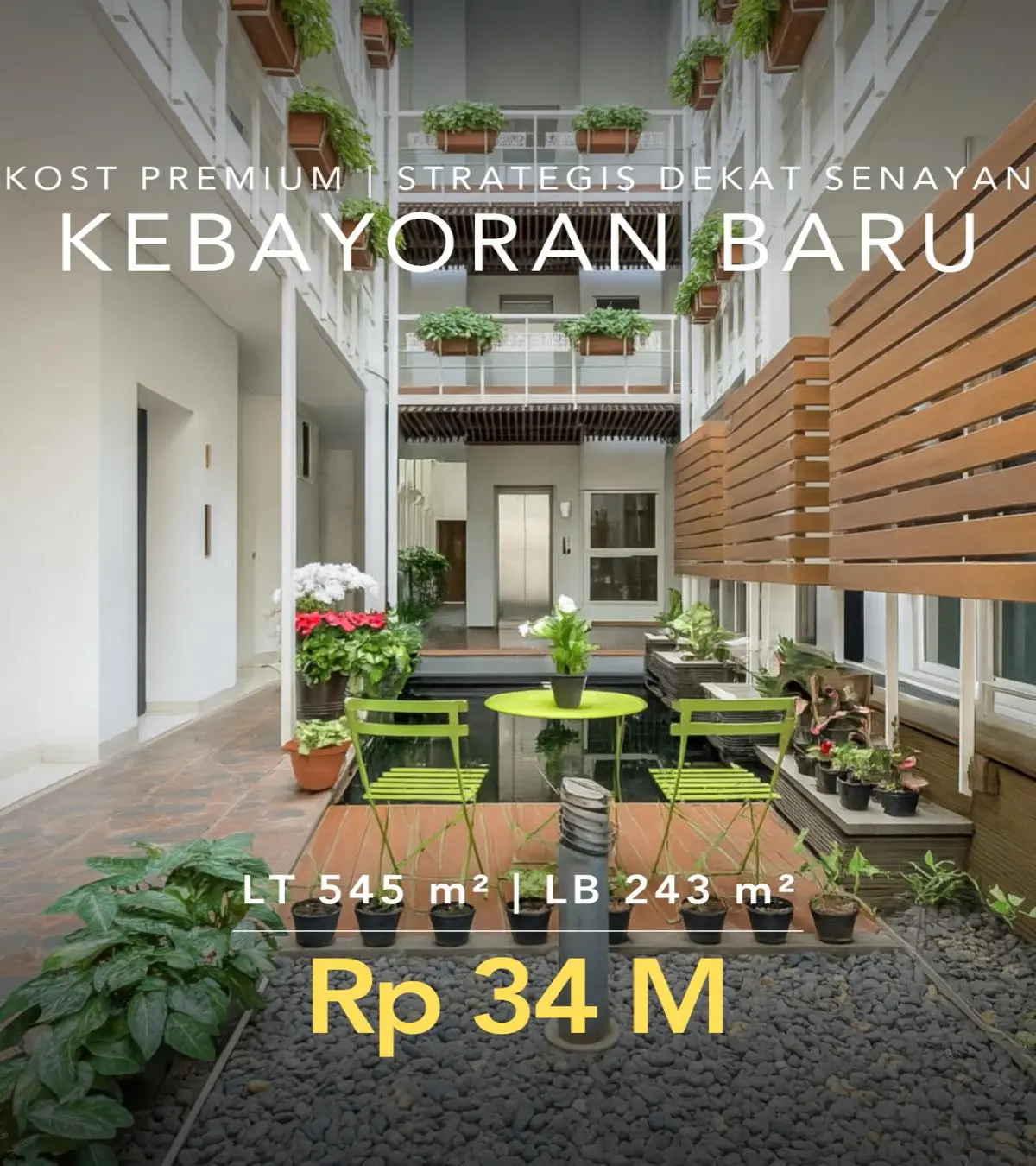 Rumah Dijual Kebayoran Baru Jakarta Selatan Dekat Senayan