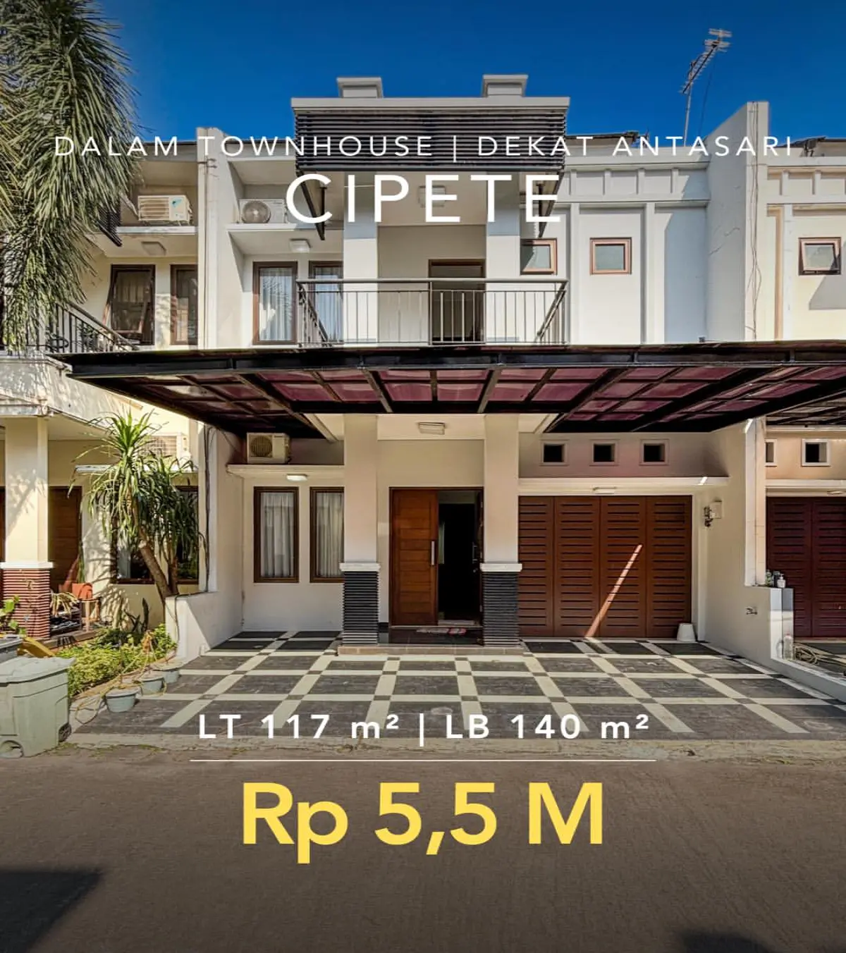 Rumah dijual di Cipete Jakarta Selatan - Rumah Dijual Cipete Jakarta Selatan Dalam Townhouse