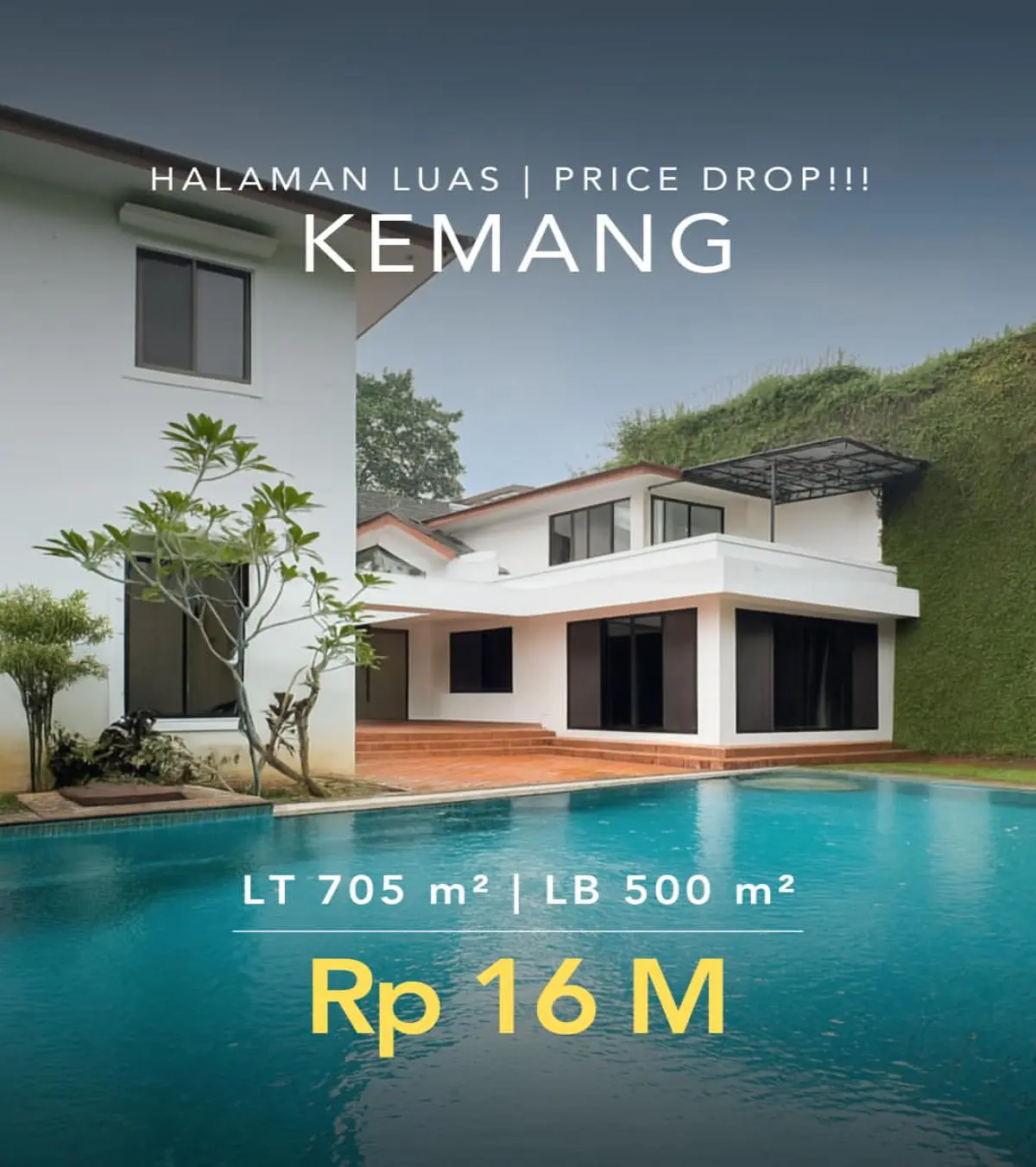 Rumah Dijual Kemang Jakarta Selatan Halaman Luas