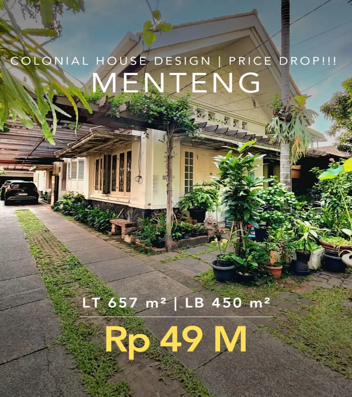 Rumah dijual di Menteng Jakarta Pusat - Rumah Dijual Menteng Jakarta Pusat  Colonial House