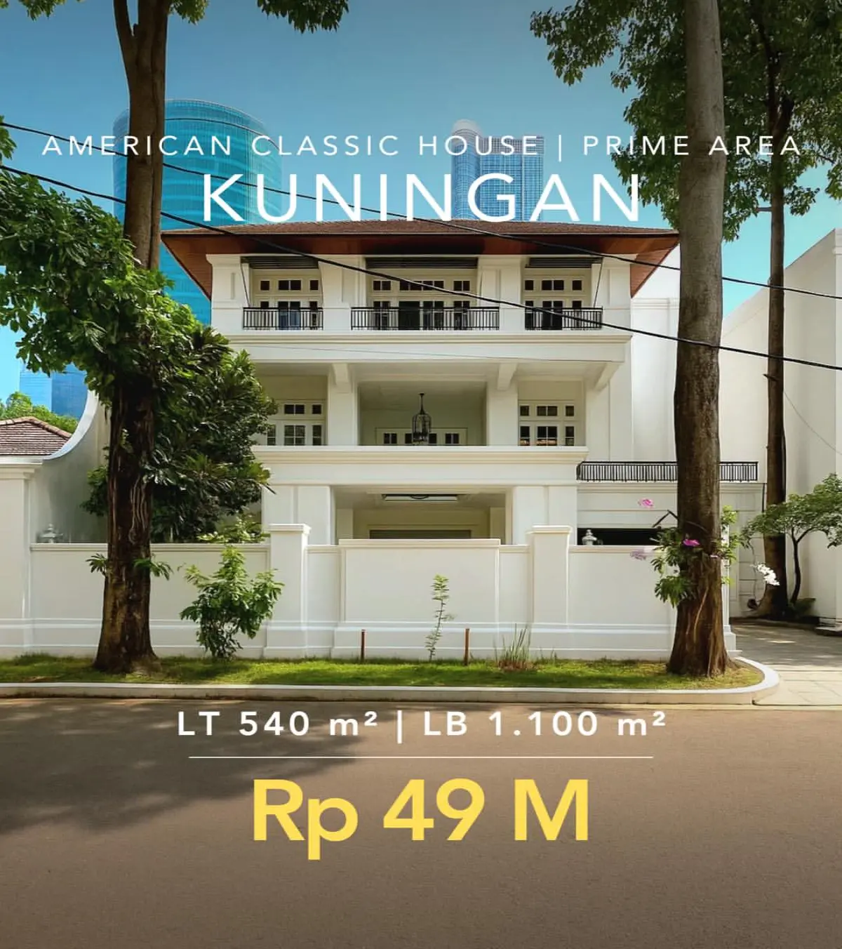 Rumah Dijual Kuningan Jakarta Selatan American Classic