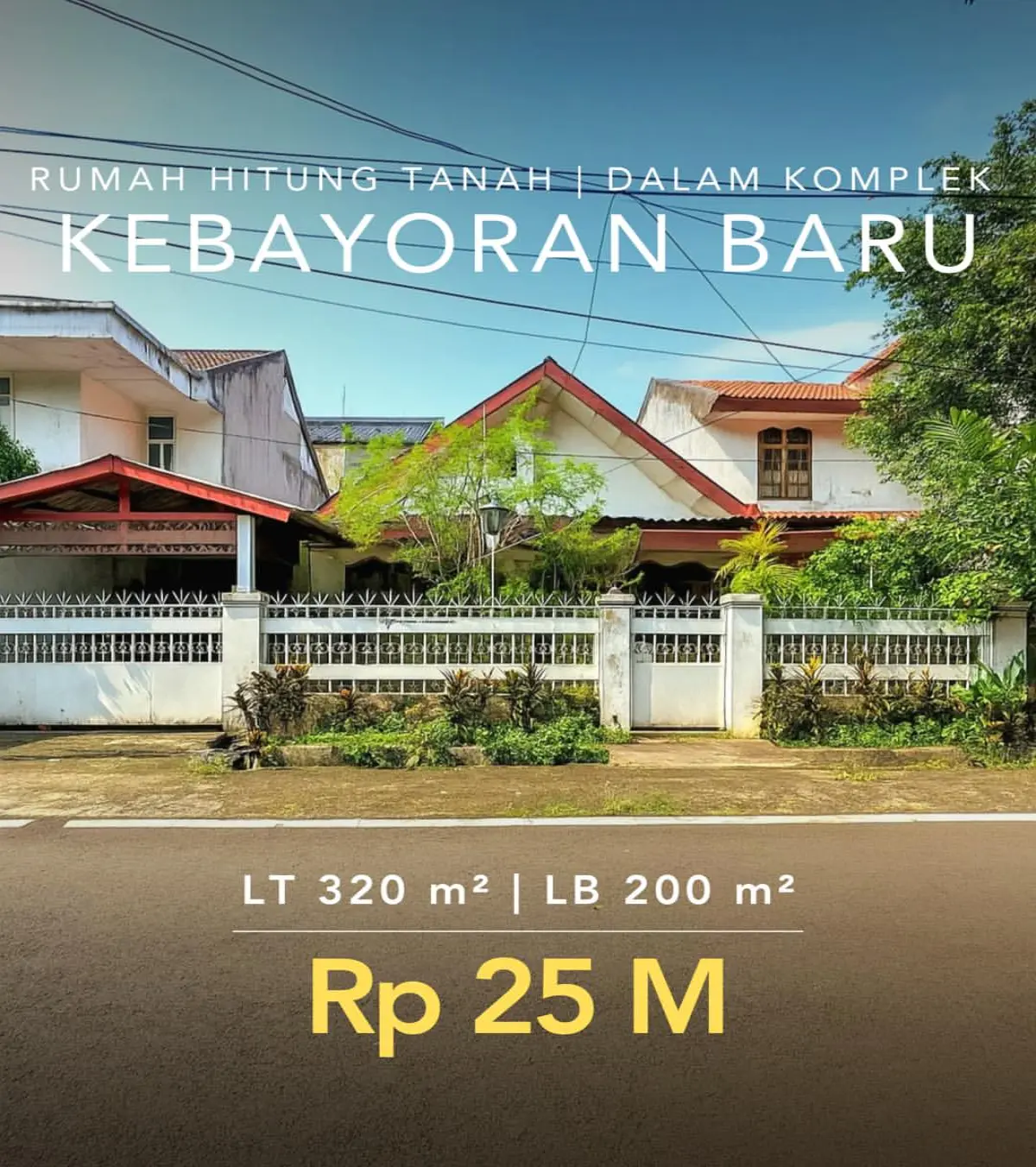 Rumah Dijual Kebayoran Baru Jakarta Selatan Rumah Hitung Tanah