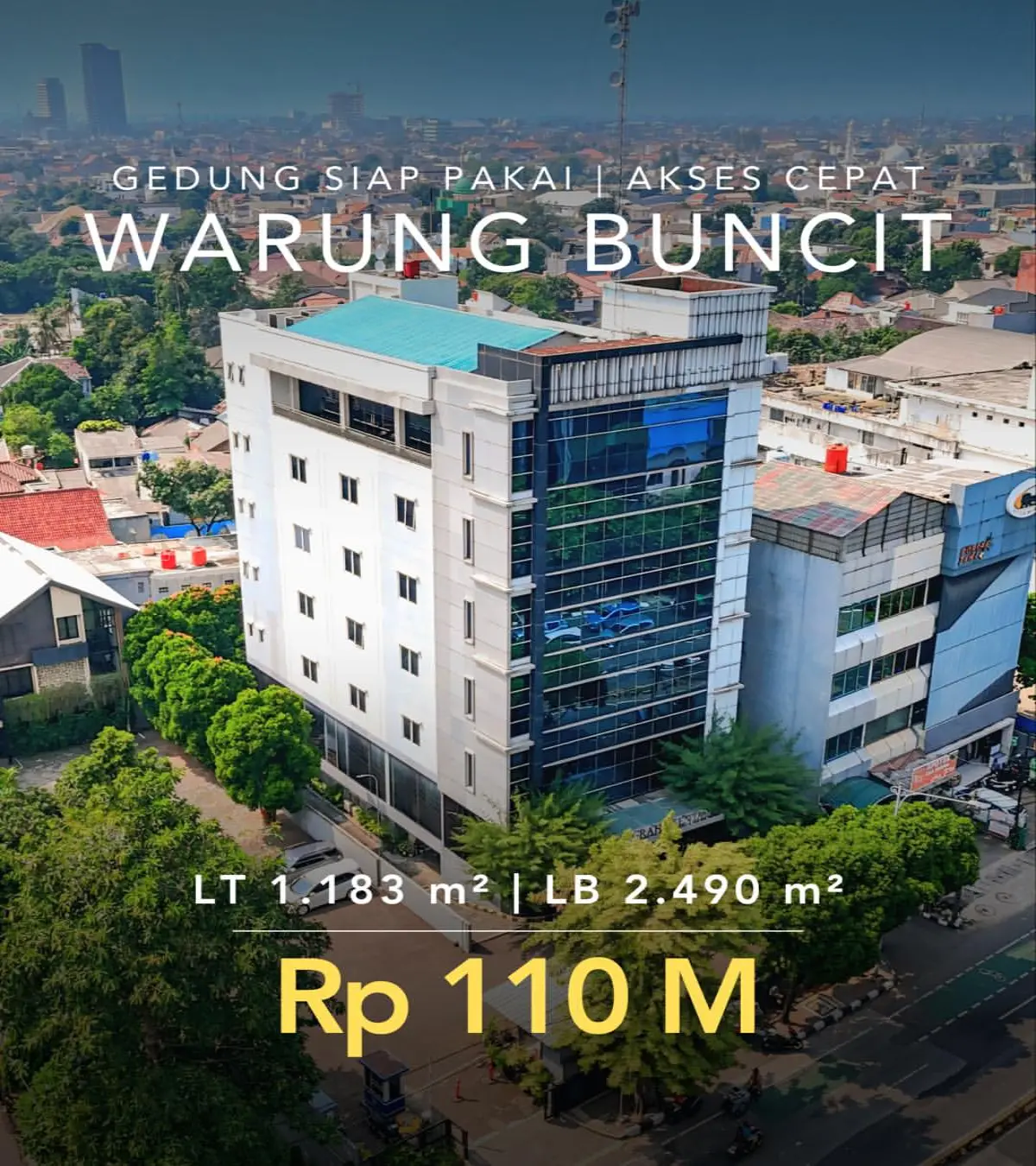 Properti Commercial Building Dijual Warung Buncit Jakarta Selatan di Warung Buncit Jakarta Selatan