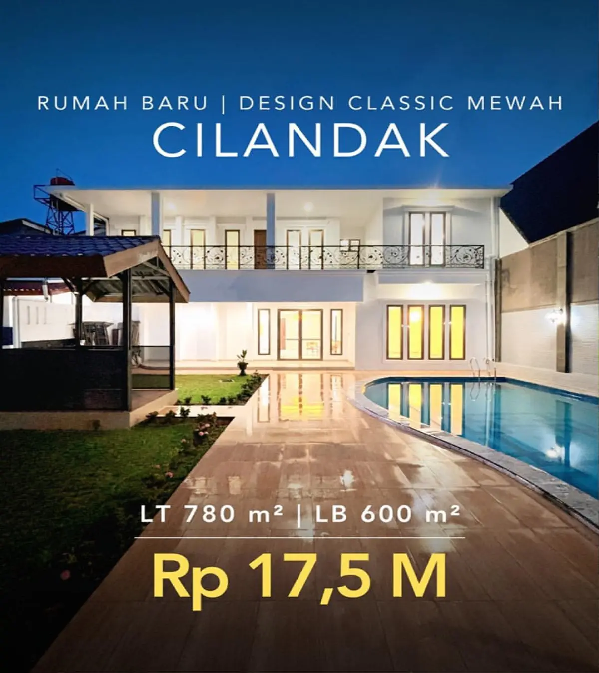 Rumah dijual di Cilandak Jakarta Selatan - Rumah Dijual Cilandak Jakarta Selatan Design Classic Mewah