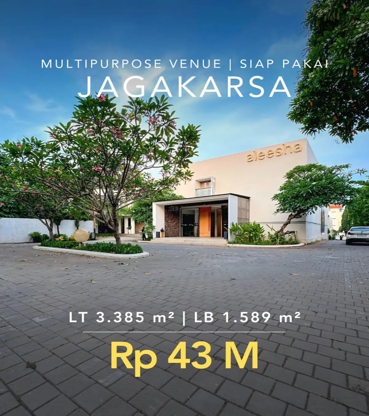 Dijual Ruang Serbaguna Jagakarsa Jakarta Selatan