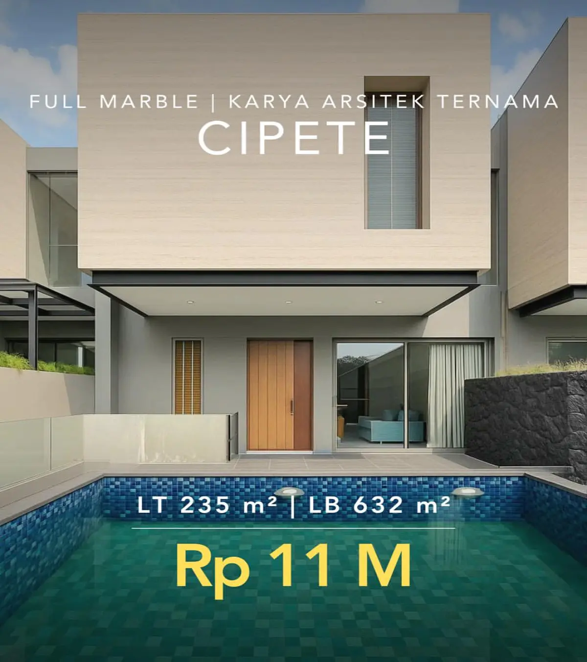 Rumah dijual di Cipete Jakarta Selatan - Rumah Dijual Cipete Jakarta Selatan Karya Arsitek Ternama