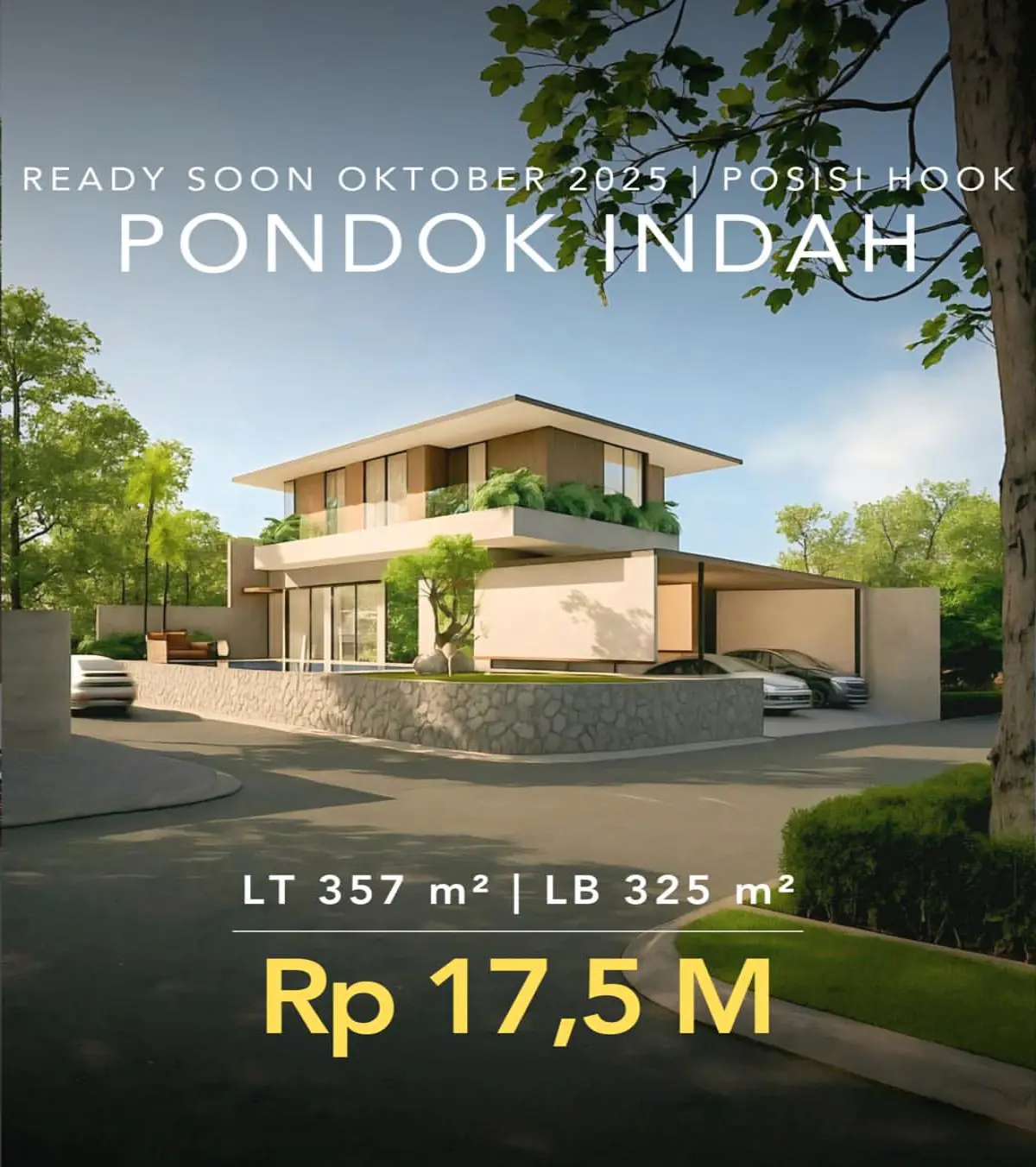 Rumah Dijual Pondok Indah Jakarta Selatan posisi Hook