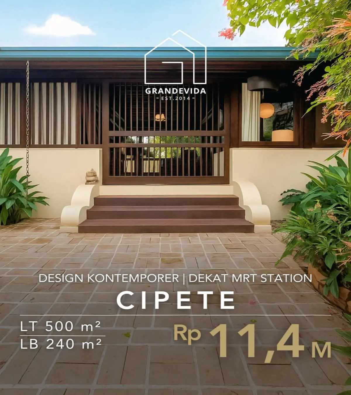 Rumah dijual di Cipete Jakarta Selatan - Dijual Rumah Cipete Jakarta Selatan  Design Kontemporer