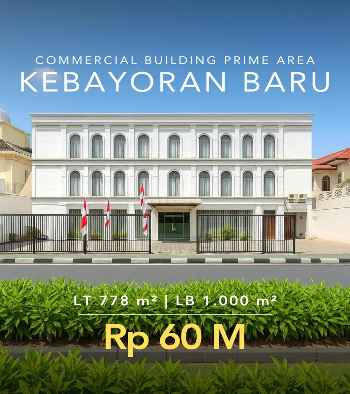 Rumah dijual di Kebayoran Baru Jakarta Selatan - Dijual Commercial Building Kebayoran Baru Jakarta Selatan
