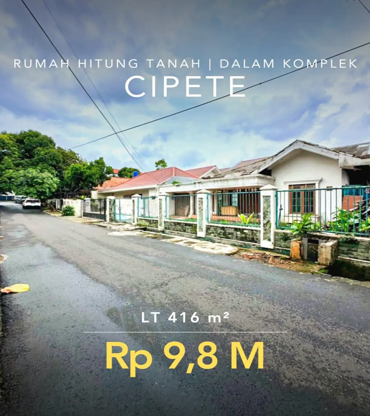 Rumah dijual di Kebayoran Baru Jakarta Selatan - Rumah Dijual Murah Jakarta Selatan Kebayoran Baru Hitung Tanah