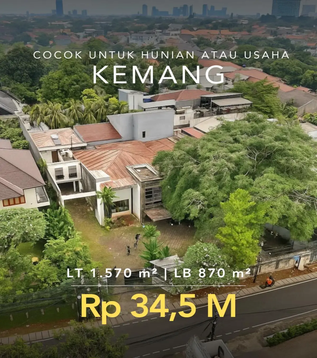 Rumah Dijual Jakarta Selatan Kemang Cocok Untuk Usaha atau Hunian