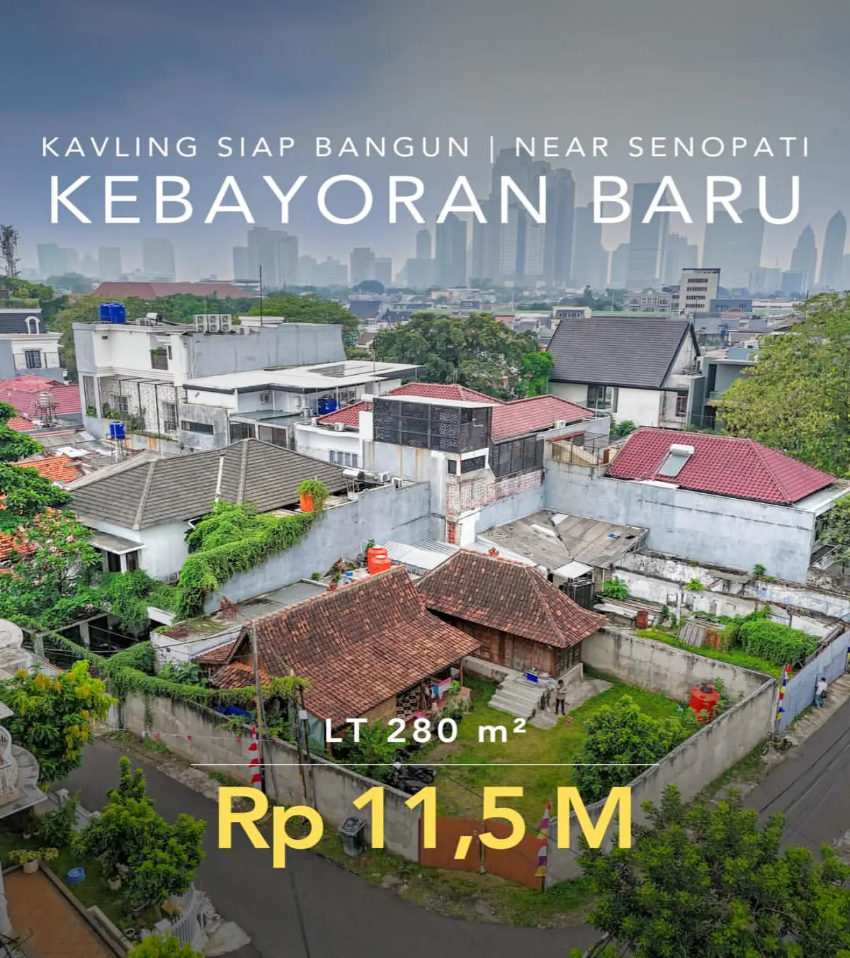 Rumah dijual di Kebayoran Baru Jakarta Selatan - Dijual Kavling Kebayoran Baru Dekat Senopati