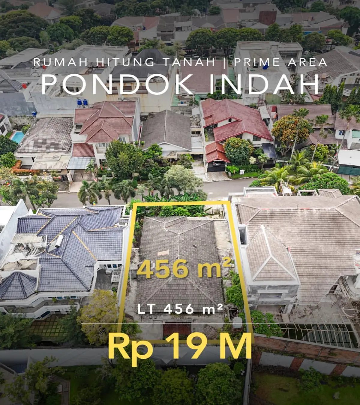 Rumah dijual di Pondok indah Jakarta Selatan - Rumah Hitung Tanah Dijual Pondok Indah Jakarta Selatan