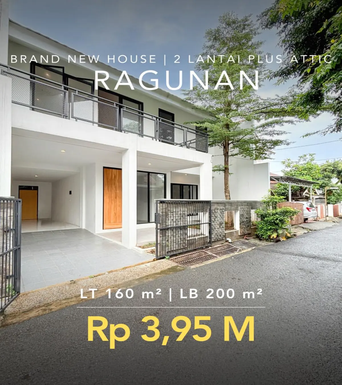 Properti Rumah Baru 2 Lantai Ragunan Jakarta Selatan di Ragunan Jakarta Selatan