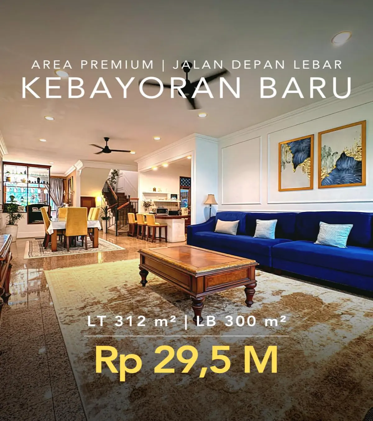 Rumah dijual di Kebayoran Baru Jakarta Selatan - Rumah Kebayoran Baru Siap Huni Lokasi Strategis