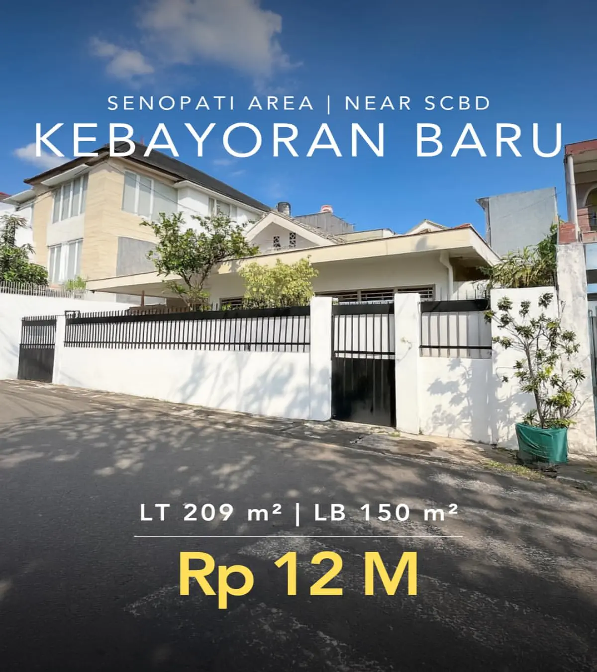 Rumah dijual di Kebayoran Baru Jakarta Selatan - Rumah Dijual Kebayoran Baru selangkah ke SCBD