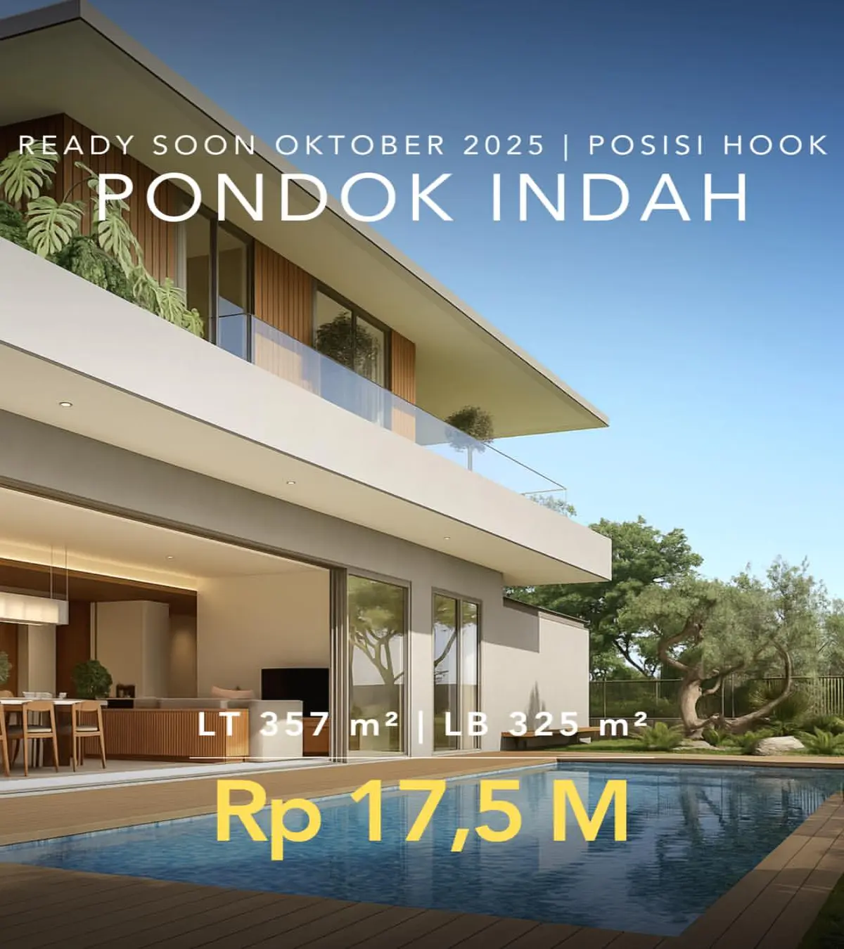 Rumah Dijual Pondok Indah Jakarta Selatan Ready October 2025