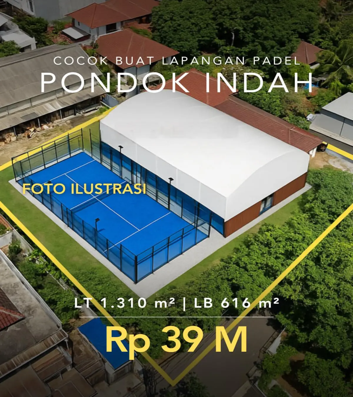 Rumah Mewah Pondok Indah Harga Hitung Tanah, Lokasi Strategis