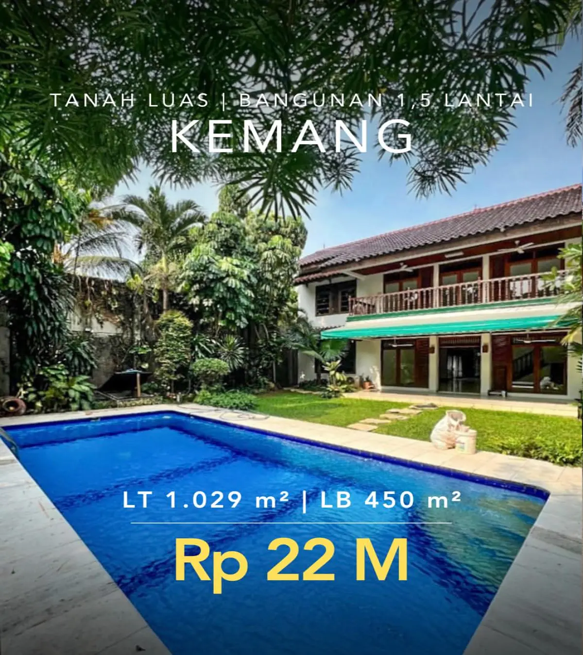 Rumah Mewah Dijual Kemang Jakarta Selatan Dekat Fasum