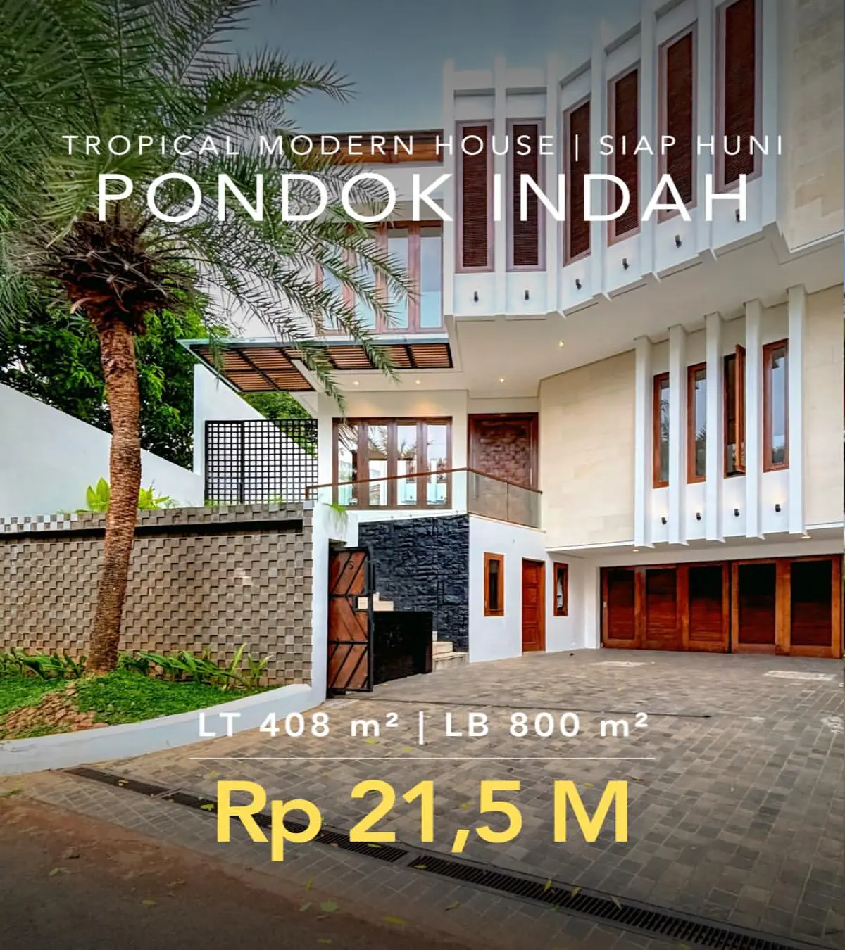 Rumah Modern Pondok Indah Jakarta Selatan Desain Elegan & Nyaman
