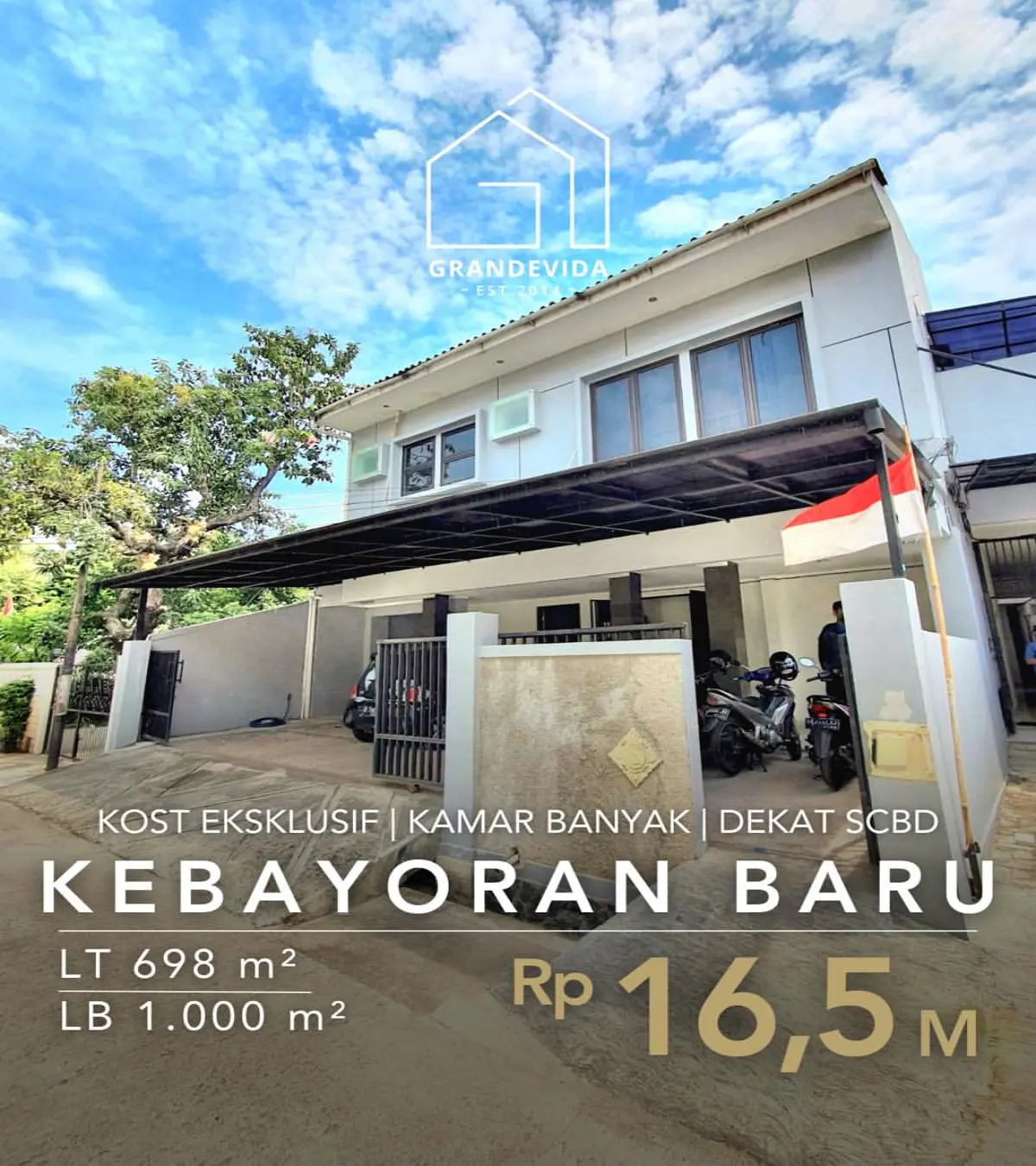 Rumah dijual di Kebayoran Baru Jakarta Selatan - Kost Eksklusif Pulo Raya, Kebayoran Baru - Jakarta Selatan (Dijual)