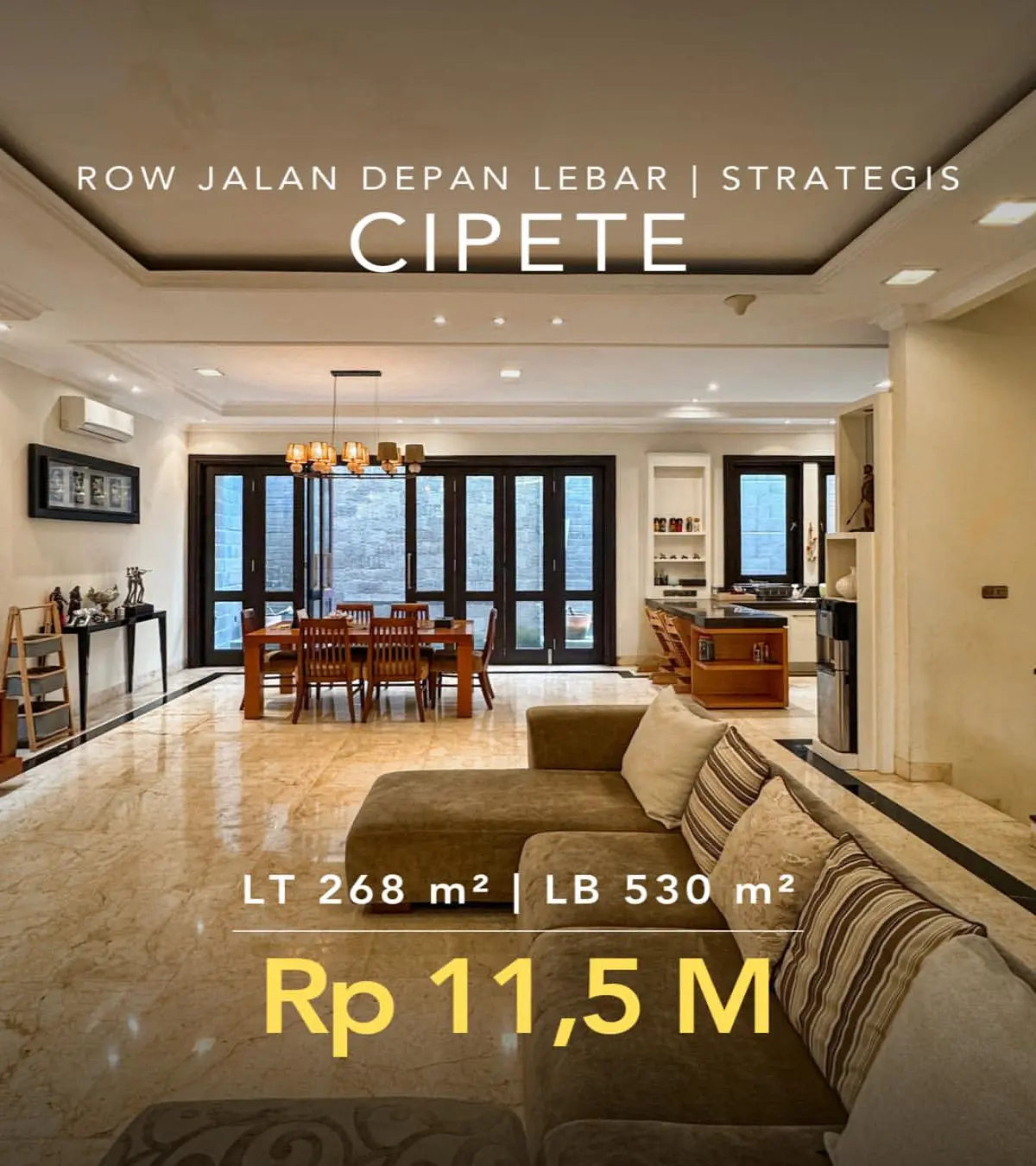 Rumah Mewah Saidi Cipete Jaksel Dekat Tol & Fasilitas Lengkap