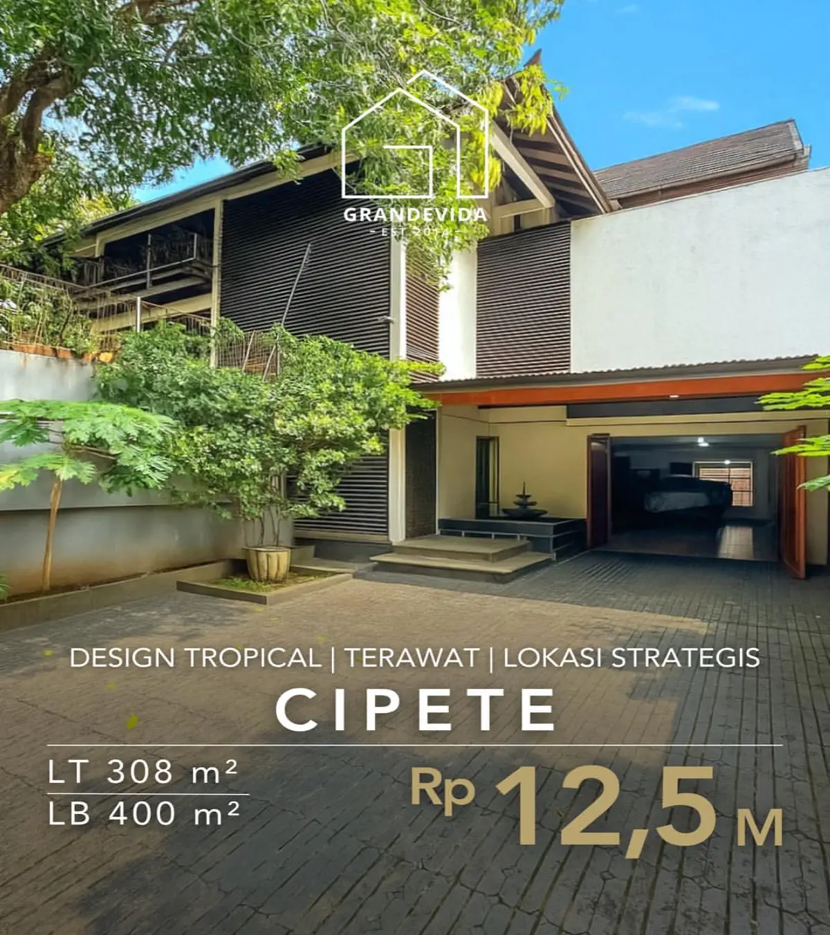 Dijual Rumah Mewah Cipete, Lokasi Strategis, Siap Huni