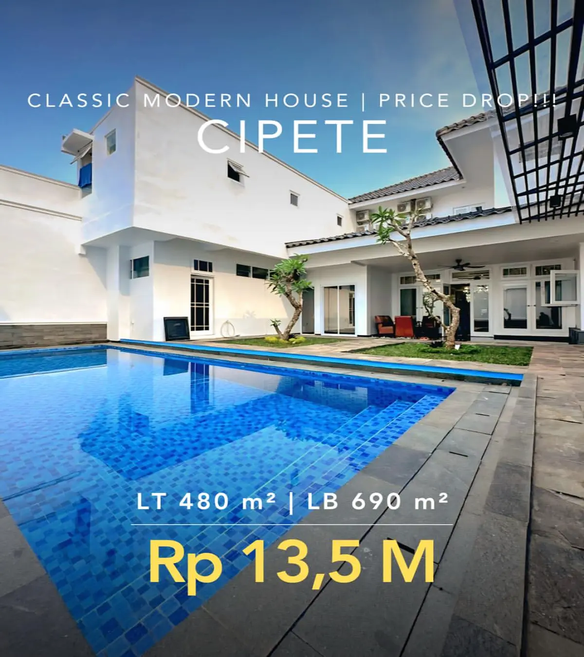 Rumah Mewah Dijual Dekat MPR Cipete, Jakarta Selatan