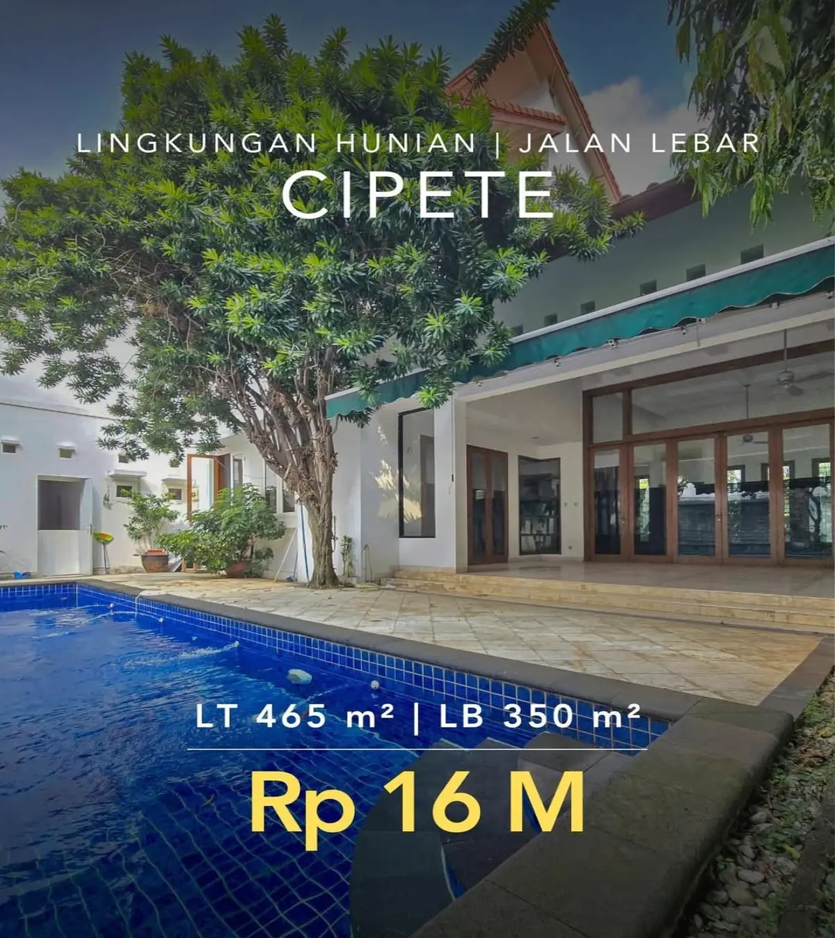 Rumah Cipete Harga Murah, Lokasi Strategis