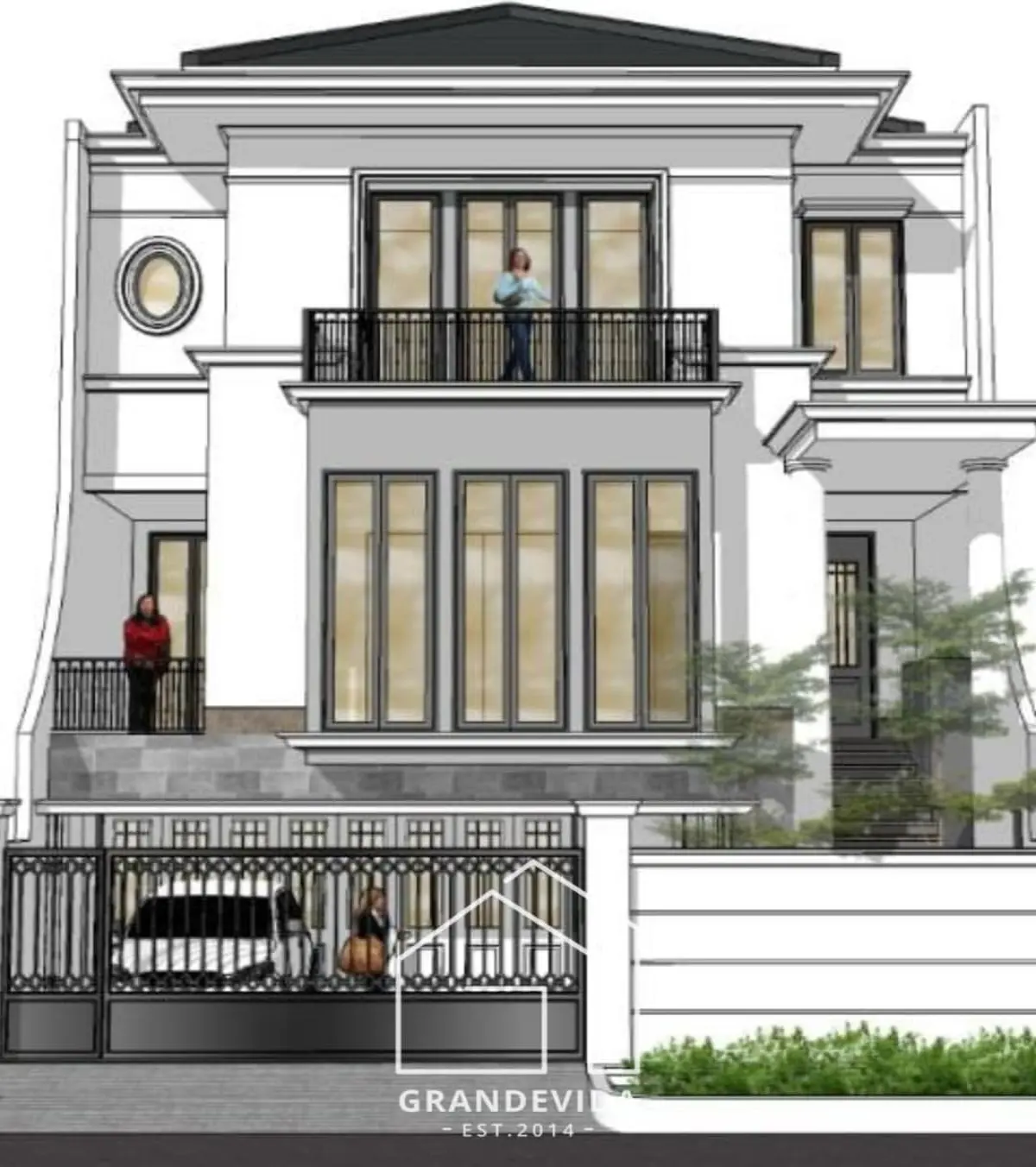 Rumah dijual di Cipete Jakarta Selatan - Rumah Dijual Gaharu Cipete On Progress (tampak samping)