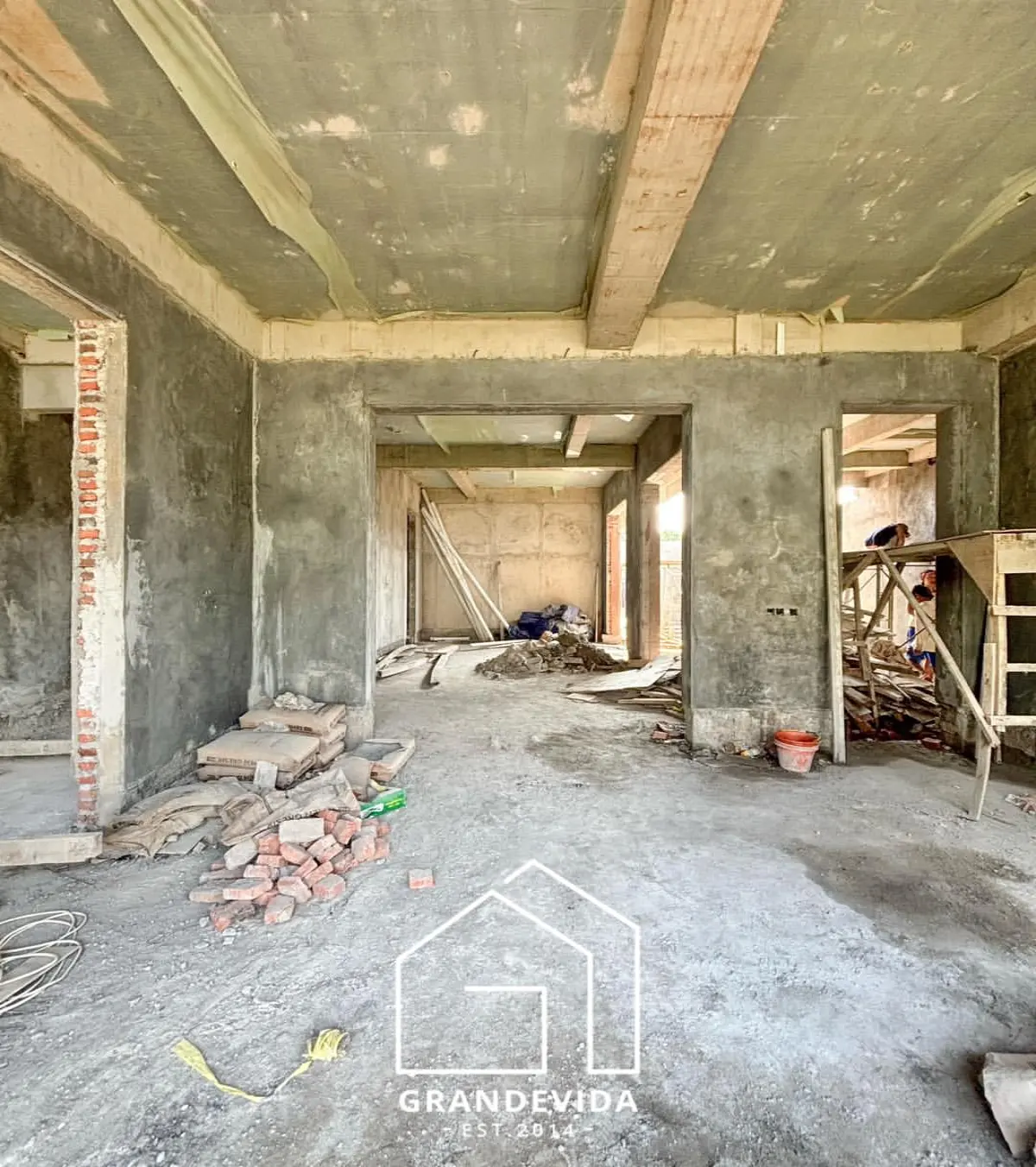 Rumah dijual di Cipete Jakarta Selatan - Rumah Dijual Gaharu Cipete On Progress (ruang tamu)