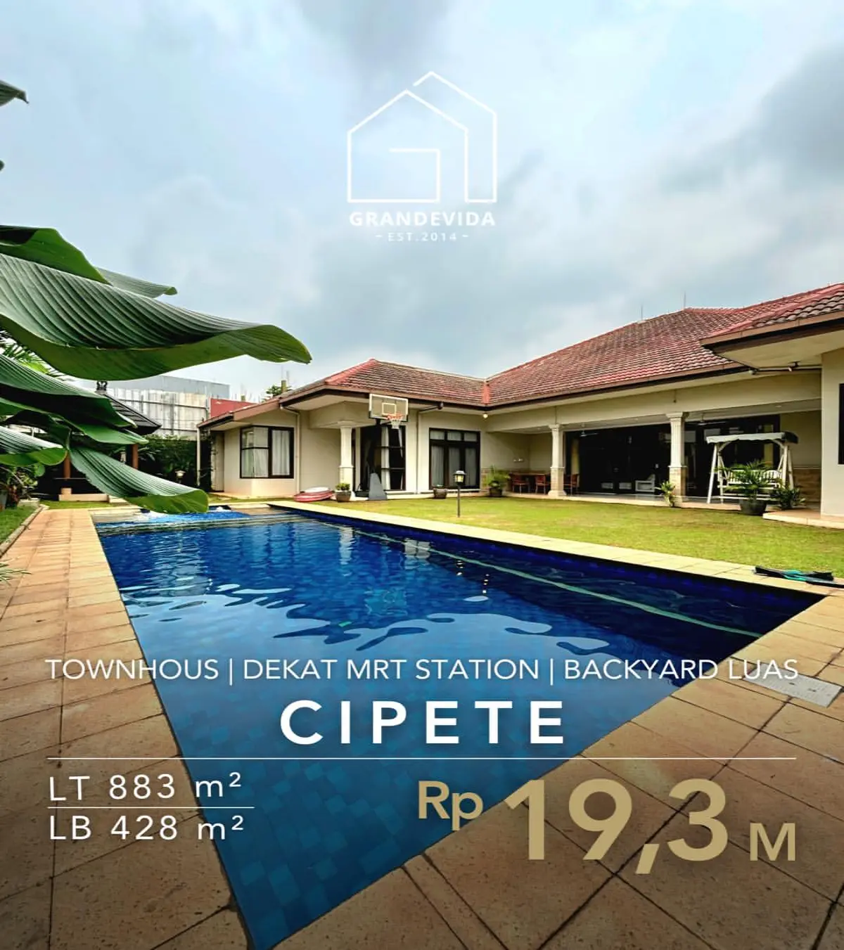 Dijual Rumah Mewah di Cipete, Jakarta Selatan - Lokasi Strategis