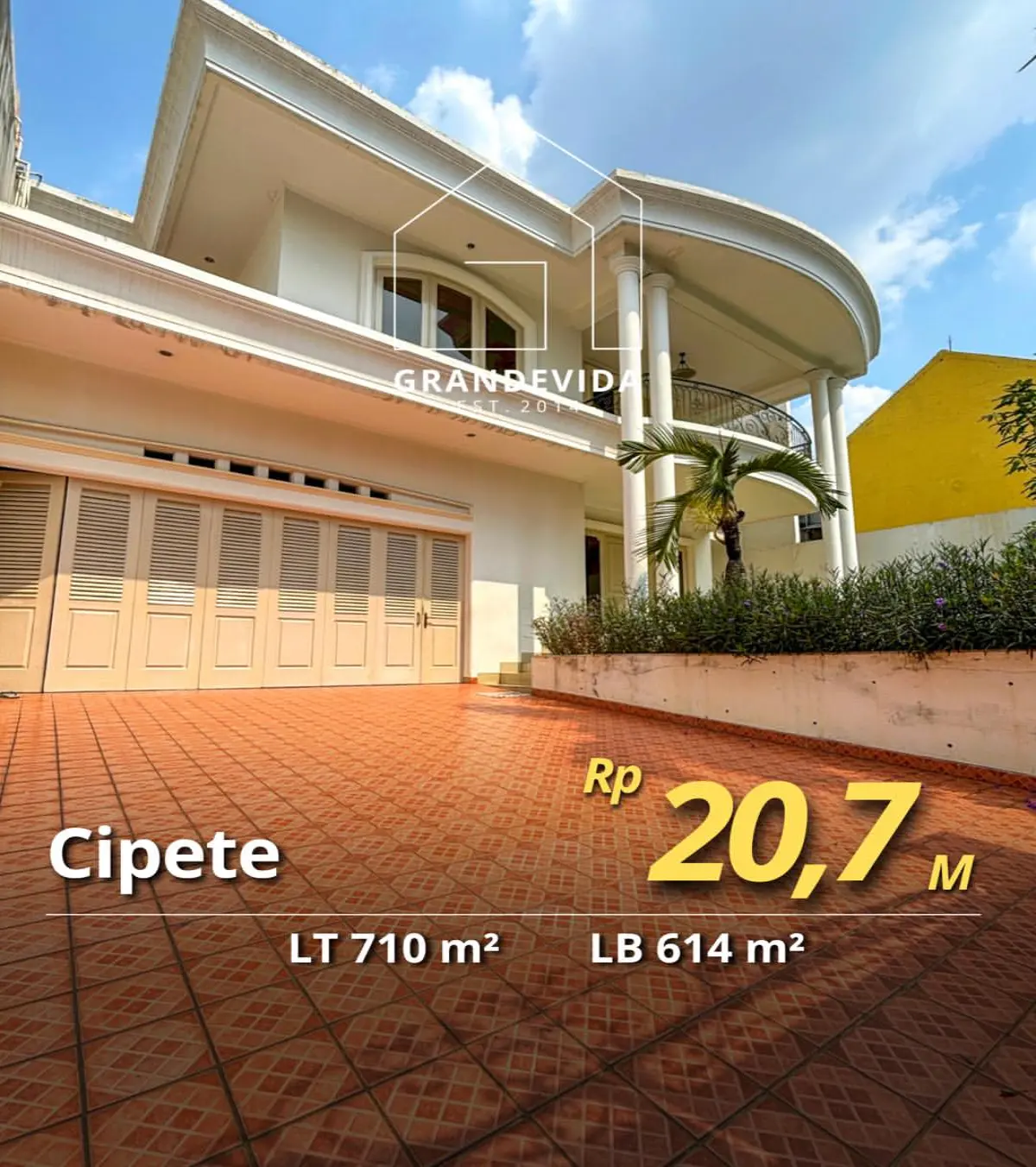 Jual Rumah Mewah Siap Huni di Cipete, Jaksel Harga Terbaik!