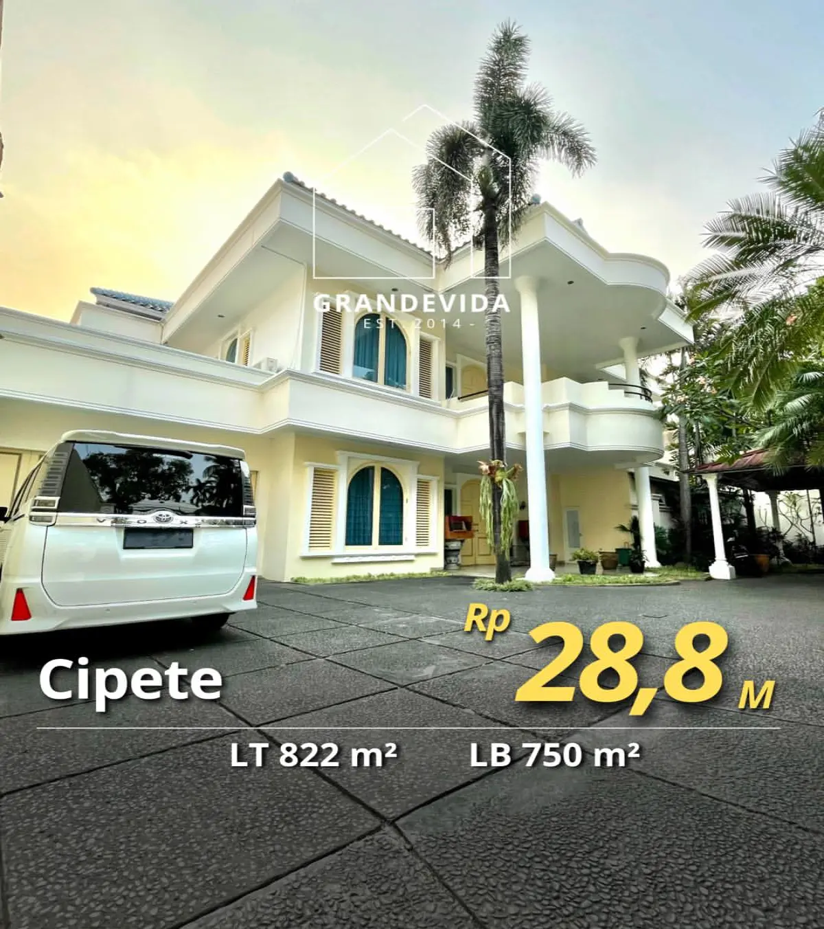 Rumah Dua Lantai Dijual di Cipete Jakarta Selatan