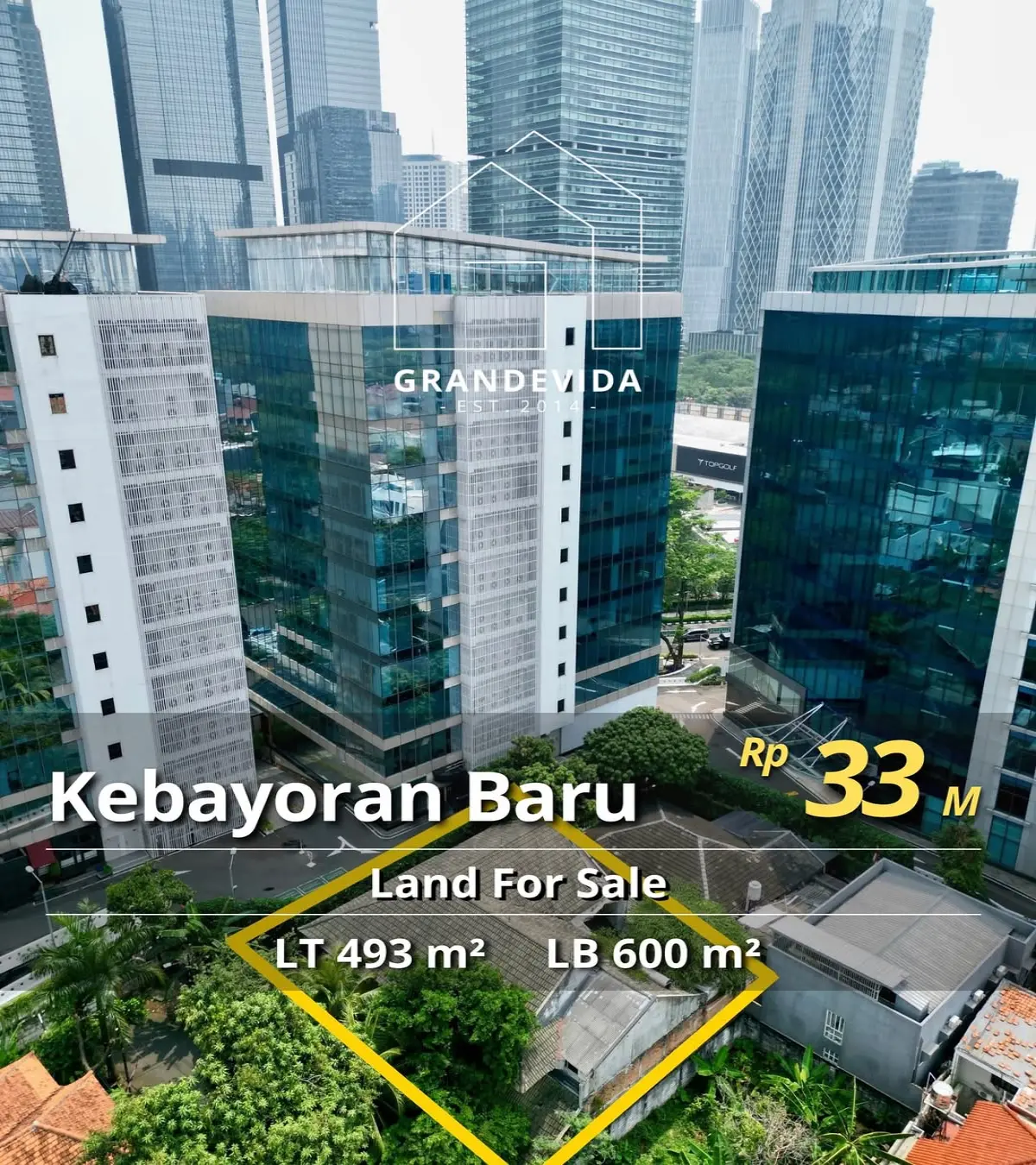 Tanah Dijual Tulodong Kebayoran Baru Jakarta Selatan