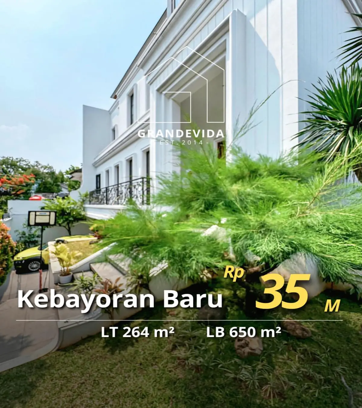 Rumah dijual di Kebayoran Baru Jakarta Selatan - Rumah Dijual Kebayoran Baru - Senopati Area (tampak depan)