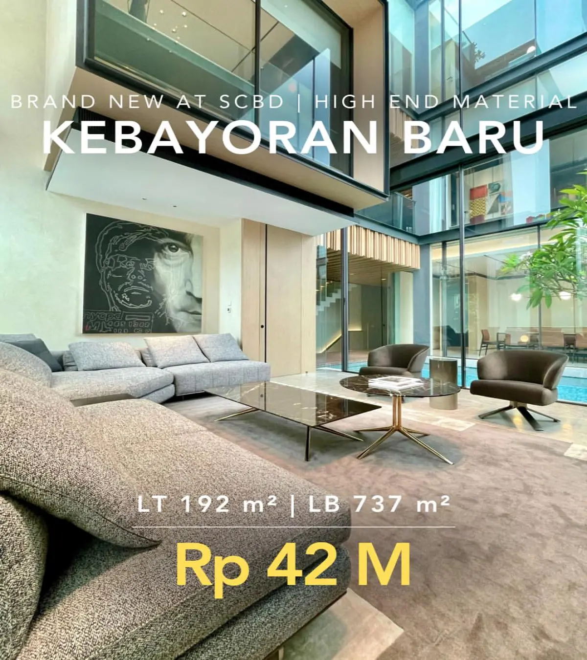 Rumah dijual di Kebayoran Baru Jakarta Selatan - Rumah Dijual Kebayoran Baru Fully Furnished (tampak depan)