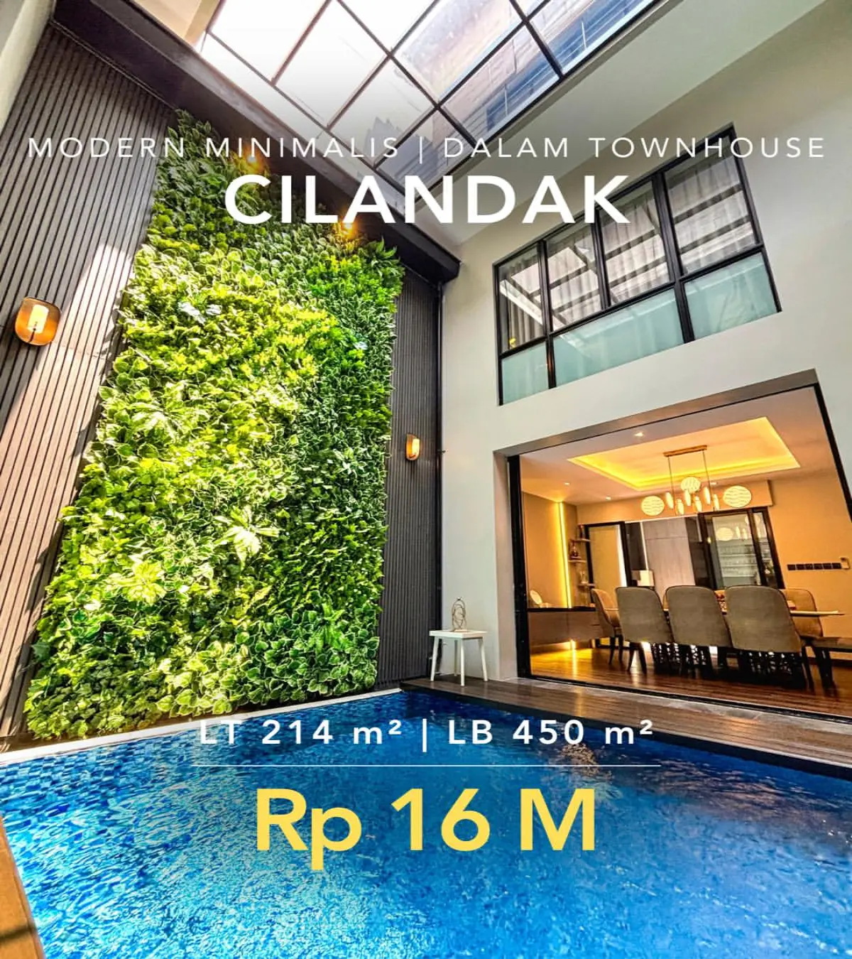 Rumah dijual di Cilandak Jakarta Selatan - Rumah Cilandak Jakarta Selatan Dalam Townhouse Mewah (tampak depan)