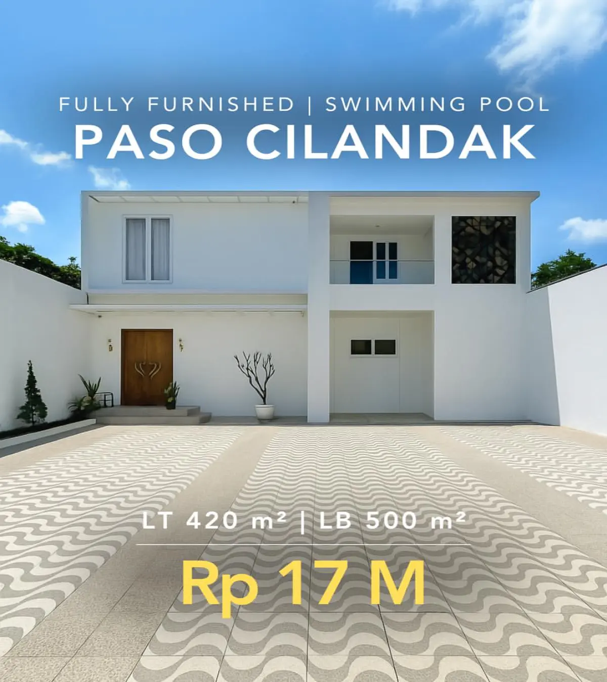 Rumah dijual di Cilandak Jakarta Selatan - Rumah Dijual Paso Cilandak Fully Furnished (tampak depan)